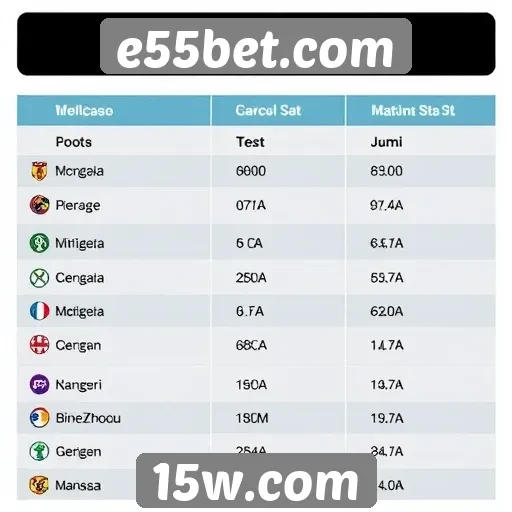 Comparativo de jogos oferecidos no e55bet