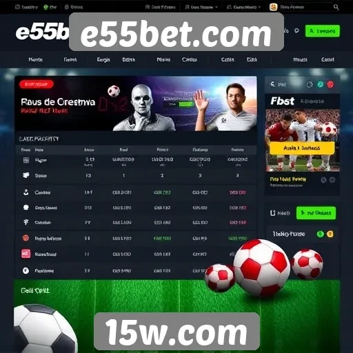 Interface do usuário do e55bet.com é intuitiva e acessível